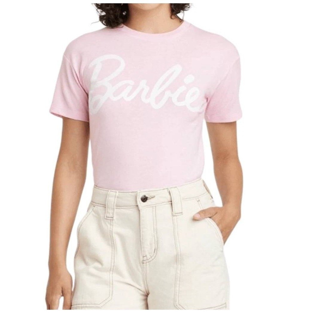 Barbie T Shirt‎ Grayson Threads Pink Short Sleeve XXL Womens Top Baby Pink NWT
